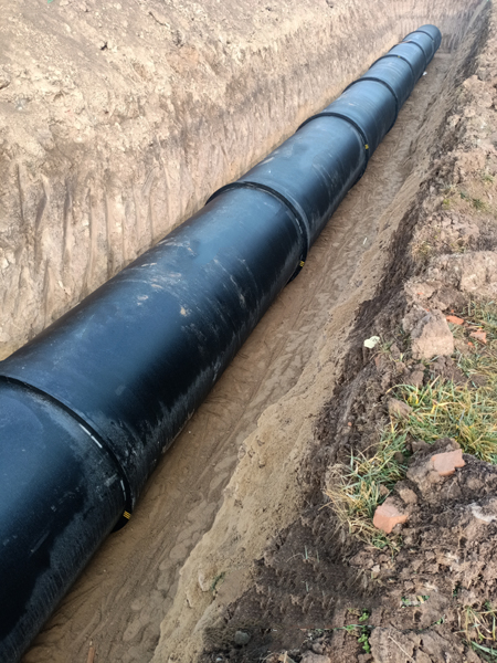 球墨铸铁管施工现场